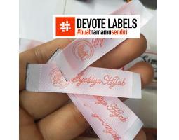 Cetak Label Woven Damask Kepulauan Bangka Belitung  Devotelabels.com