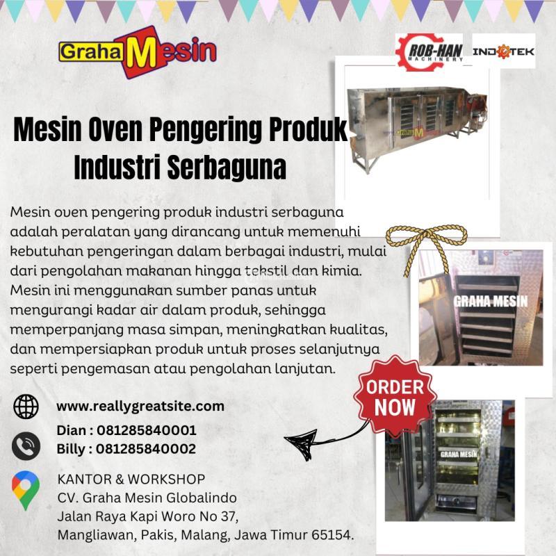 Terbaik Mesin Oven Pengering Produk Industri Serbaguna Merk ROBHAN Hub  081285840001 Dian