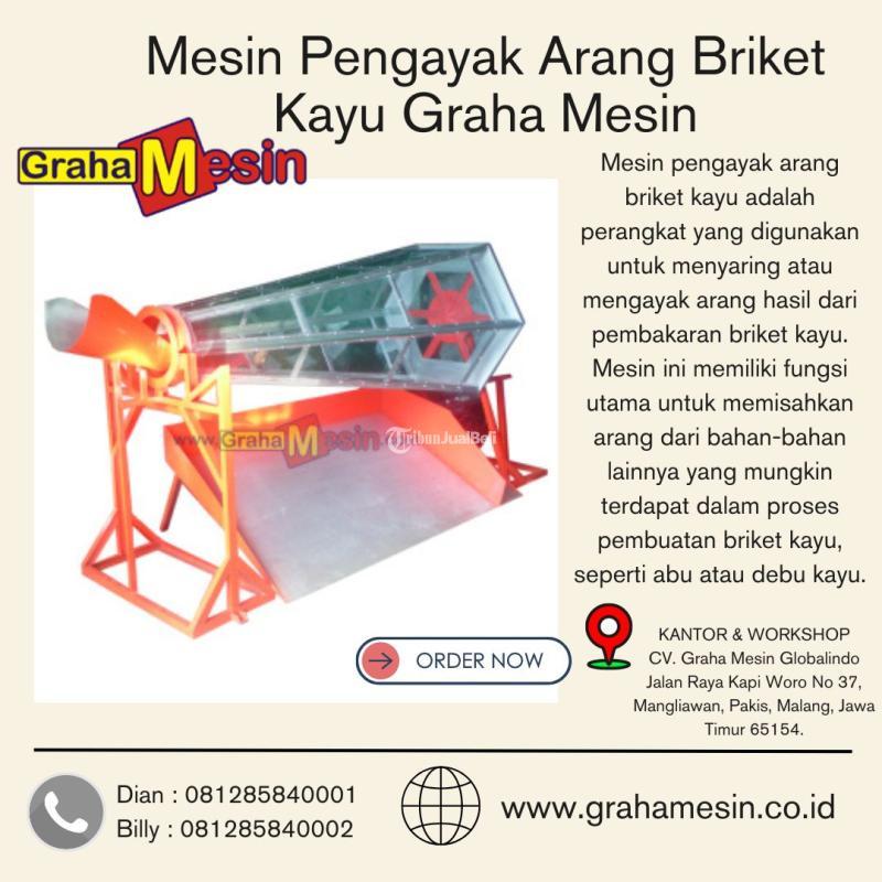 TERBAIK Mesin Pengayak Arang Briket Kayu Graha Mesin