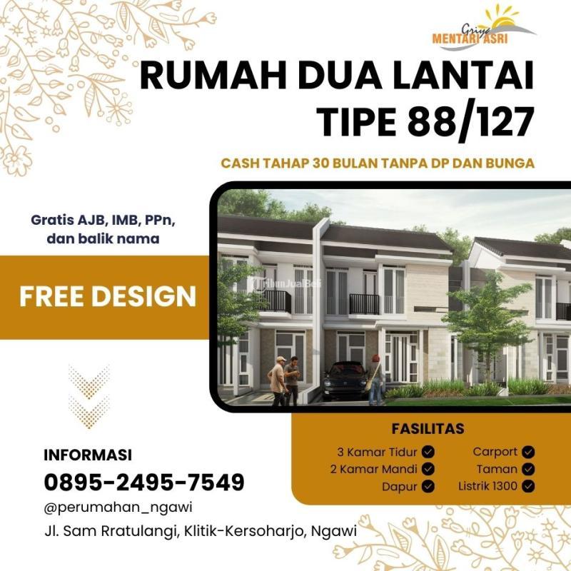 RUMAH 2 LANTAI NGAWI LOKASI STRATEGIS