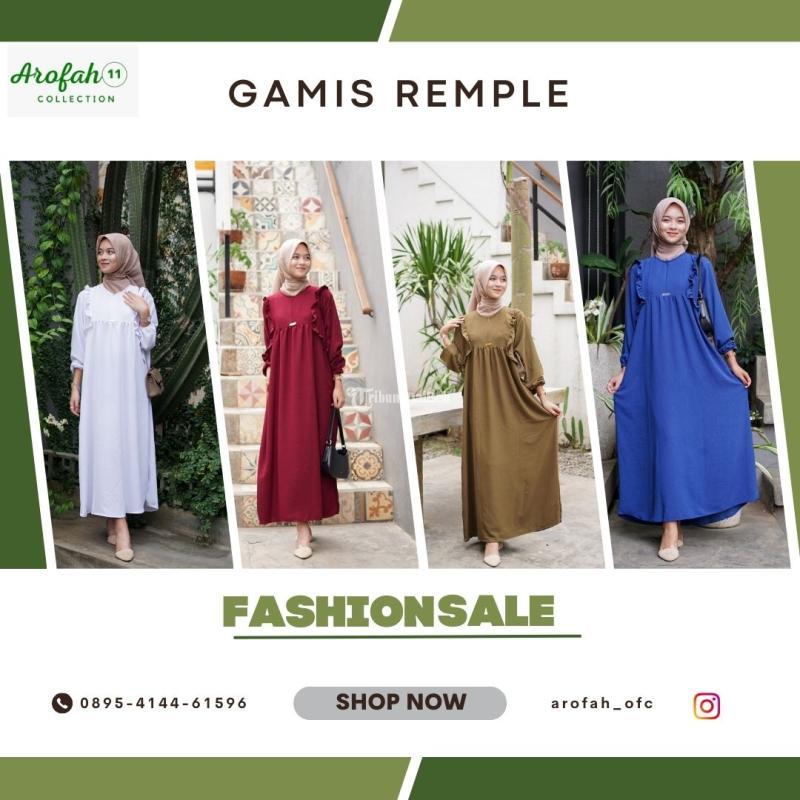 LANGSUNG PRODUSEN, WA 0895-4144-61596, Gamis elegan by Arofah Collection