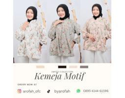AROFAH COLLECTION, WA 0895-4144-61596, Kemeja wanita Motif