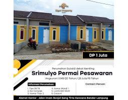 Rumah Subsidi DP 1 juta SHM
