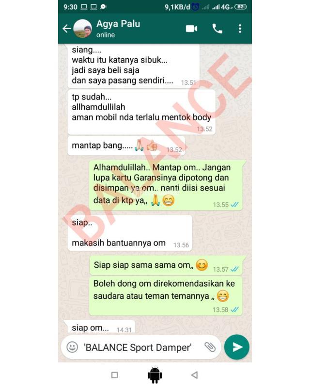 Selamatkan mobil dari mentok dan guncangan dengan pasang peredam shock Balance Damper