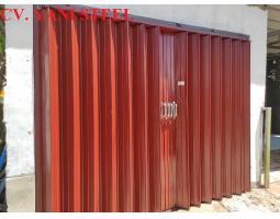 Pembuatan Pintu Besi Harmonika atau Folding Gate untuk Ruko Murah Berkualitas