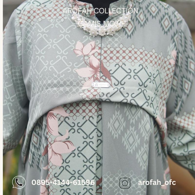 BERKUALITAS, WA 0895-4144-61596, Gamis Rayon Viscose motif Arofah Collection