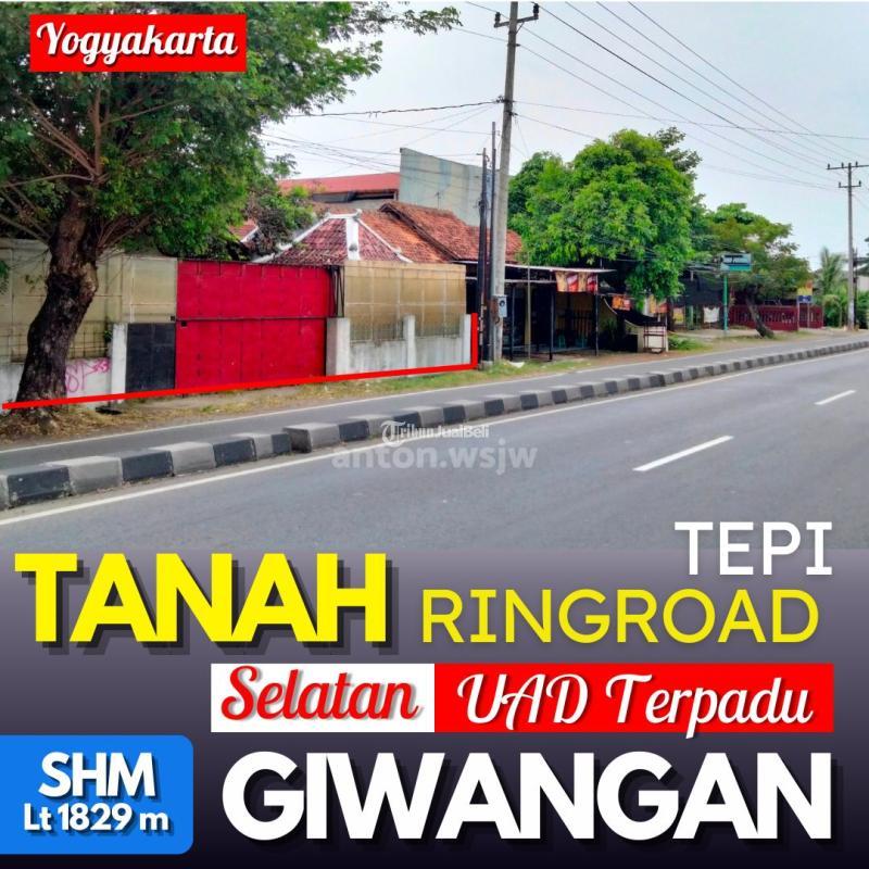 Dijual Tanah Lt 1829 m2 Ringroad Depan Kampus Terpadu UAD - Yogyakarta