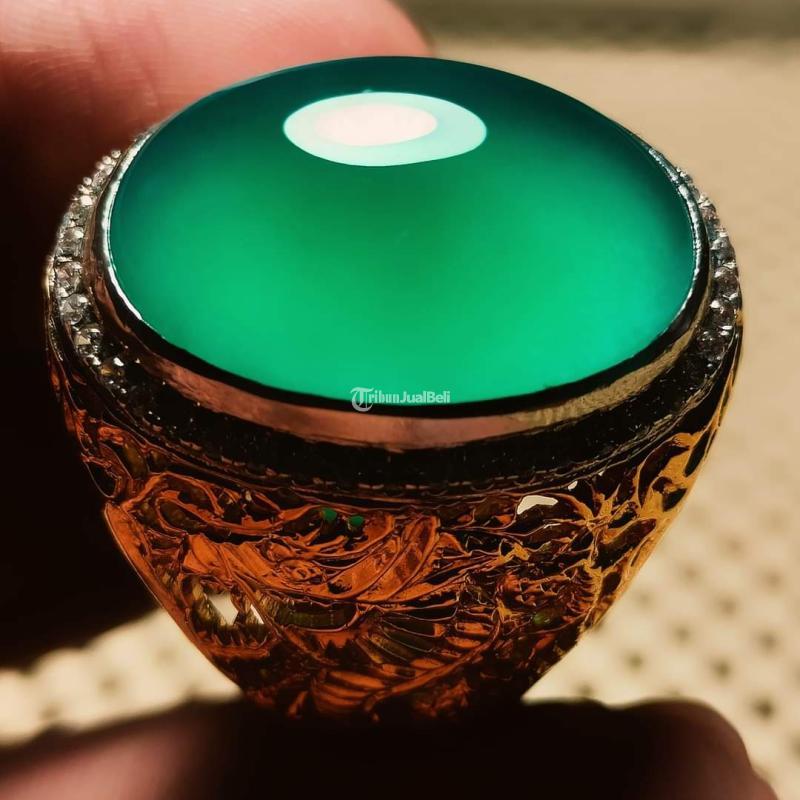 Batu Bacan Doko Mejiko Tanah Hitam Green Metalic BC088 Super HQ Giwang Istimewa - Jakarta Pusat