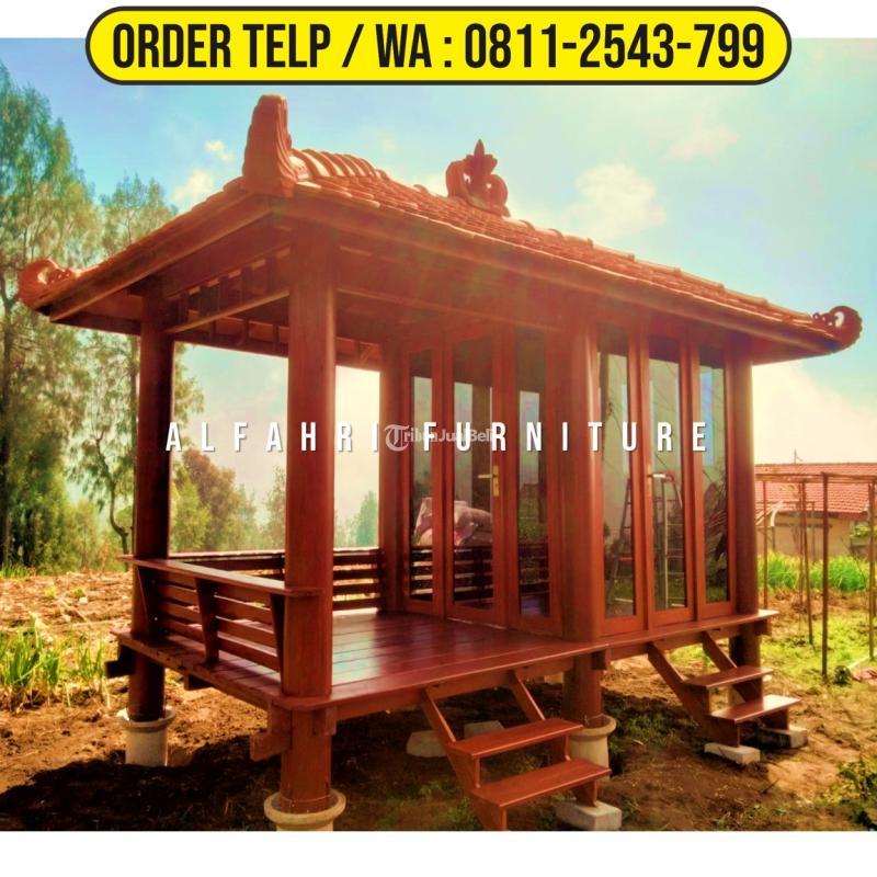 Gazebo Joglo 2x4 Kayu Minimalis