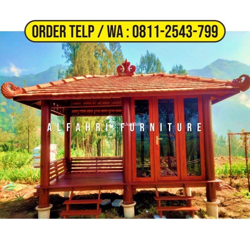 Gazebo Joglo 2x4 Kayu Minimalis