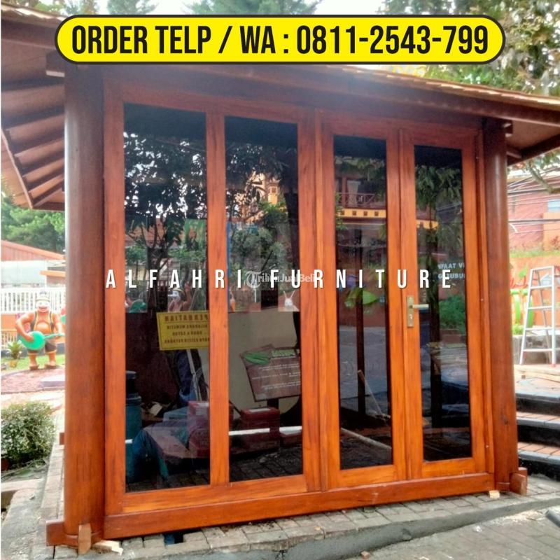 Gazebo Garden Resto 3x3 Dinding Kaca Minimalis