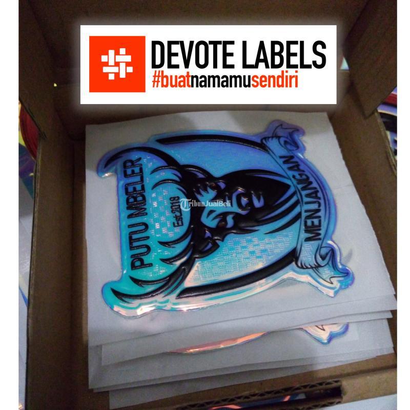 Vendor Cetak Label Karet Logo TPU 3D - Bantul Yogyakarta