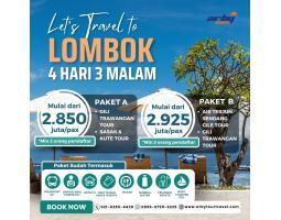 PAKET WISATA LOMBOK 4 HARI 3 MALAM