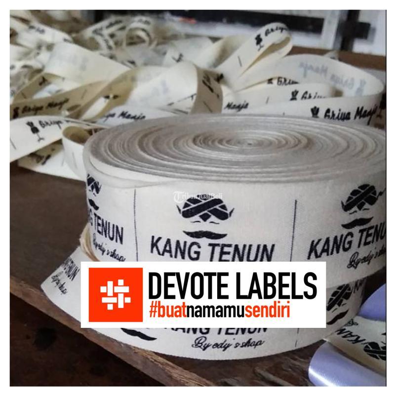 Produsen Label Woven Damask Sambas