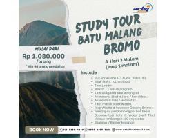 PAKET WISATA STUDY TOUR BATU MALANG BROMO 4H3M - INAP 1 MALAM