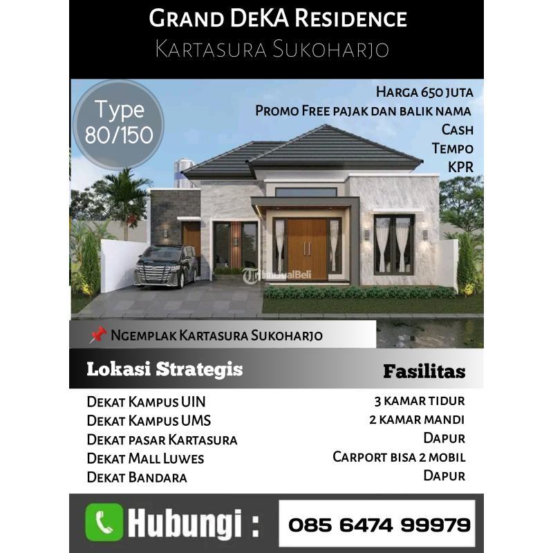 Rumah mewah di ngemplak kartasura dekat kampus UIN