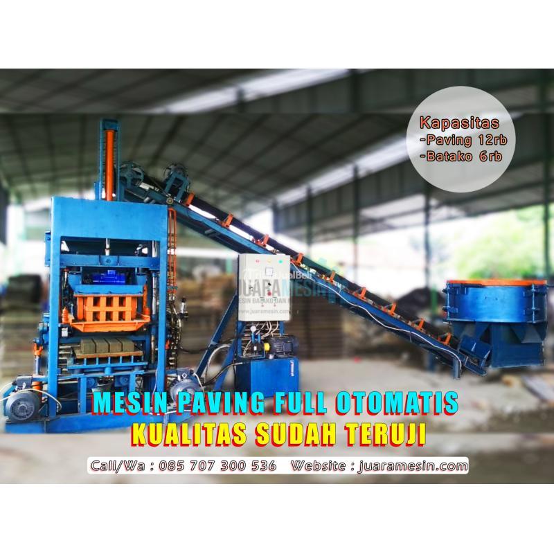 Mesin Paving Otomatis Kapasitas 12 Paving Mutu K400-K500