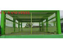 Pembuatan Pintu Besi Harmonika Tanpa Daun