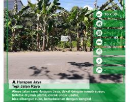 Tanah 18 x 30 Tepi Jalan Harapan Jaya, Pontianak, Kalimantan Barat