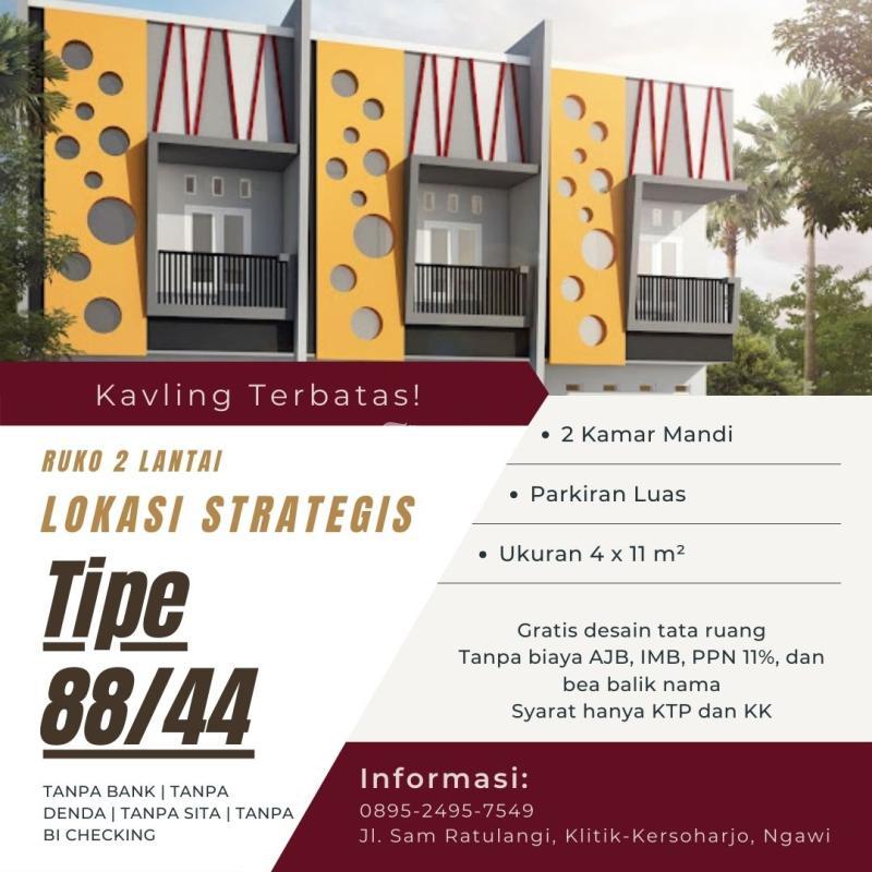 RUKO NGAWI MURAH MINIMALIS