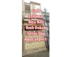 Rumah SHM di Dukuh Setro Surabaya ada Carport dekat Kedung Cowek Gading Raya Kenjeran Lebak Bulak Rukem Suramadu