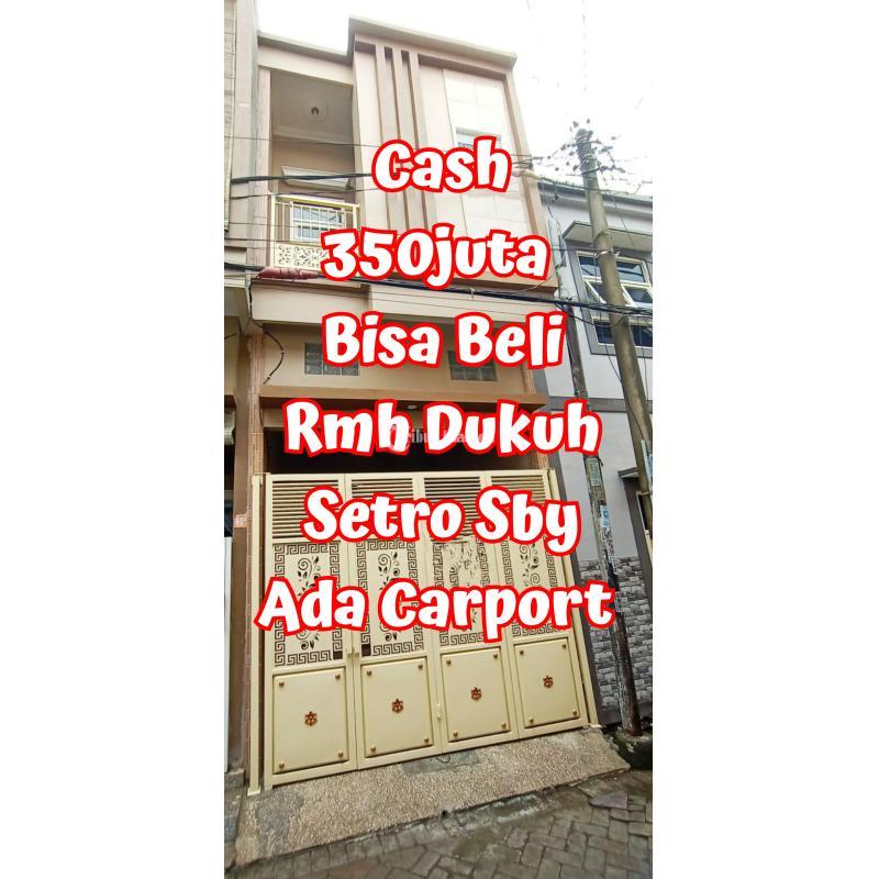 Rumah SHM di Dukuh Setro Surabaya ada Carport dekat Kedung Cowek Gading Raya Kenjeran Lebak Bulak Rukem Suramadu