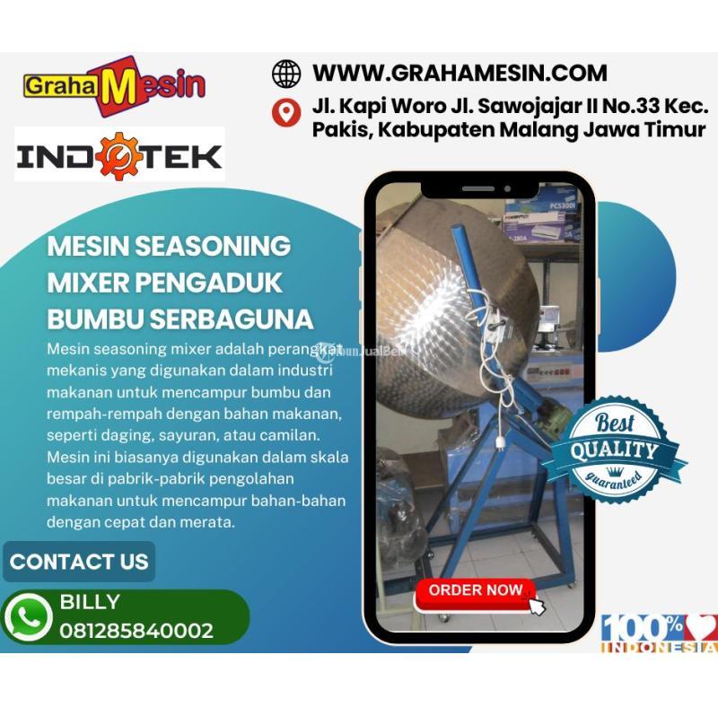 Mesin Seasoning Mixer Pengaduk Bumbu Serbaguna - Malang Jawa Timur