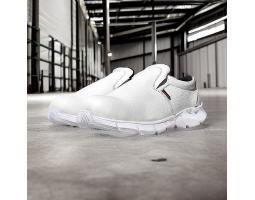 Sepatu Safety Putih Memakai Steel Toe Cap Sole Rubber Kuat - Balikpapan Kalimantan Timur