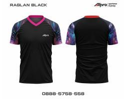 Kaos Jersey Allpro Seri Raglan Black - Solo Jawa Tengah