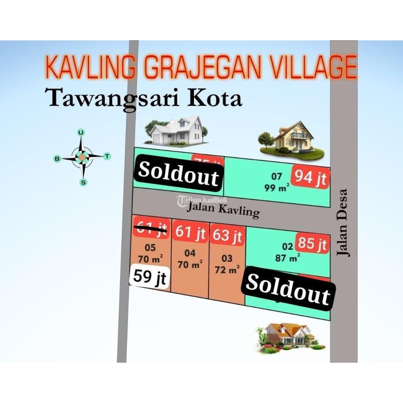 Tanah kavling di grajegan tawangsari sukoharjo