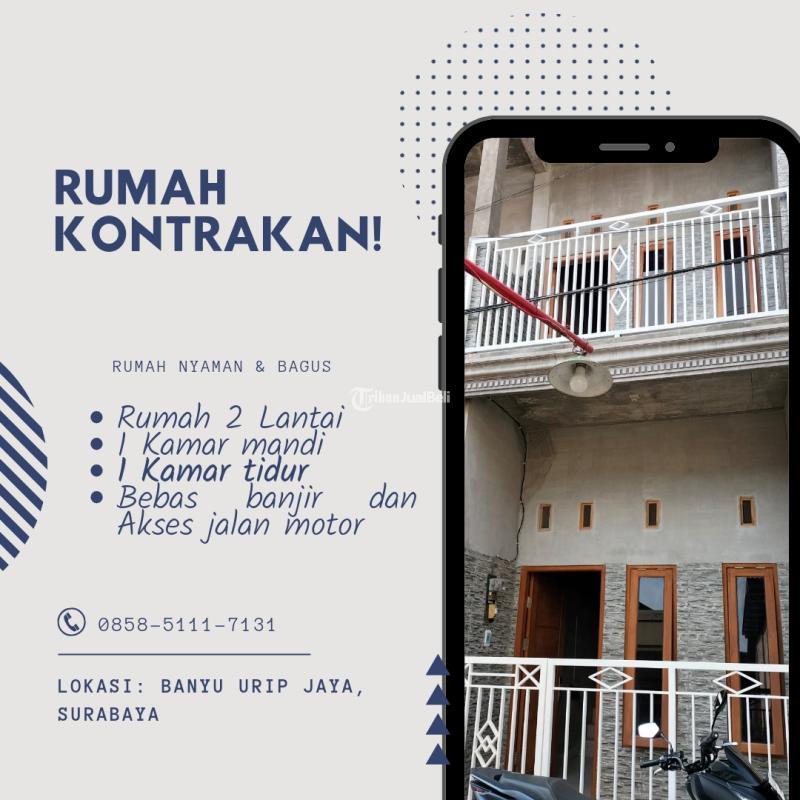 Rumah Kontrakan 2 Lantai Lokasi Tengah Kota Bebas Banjir Di Surabaya 