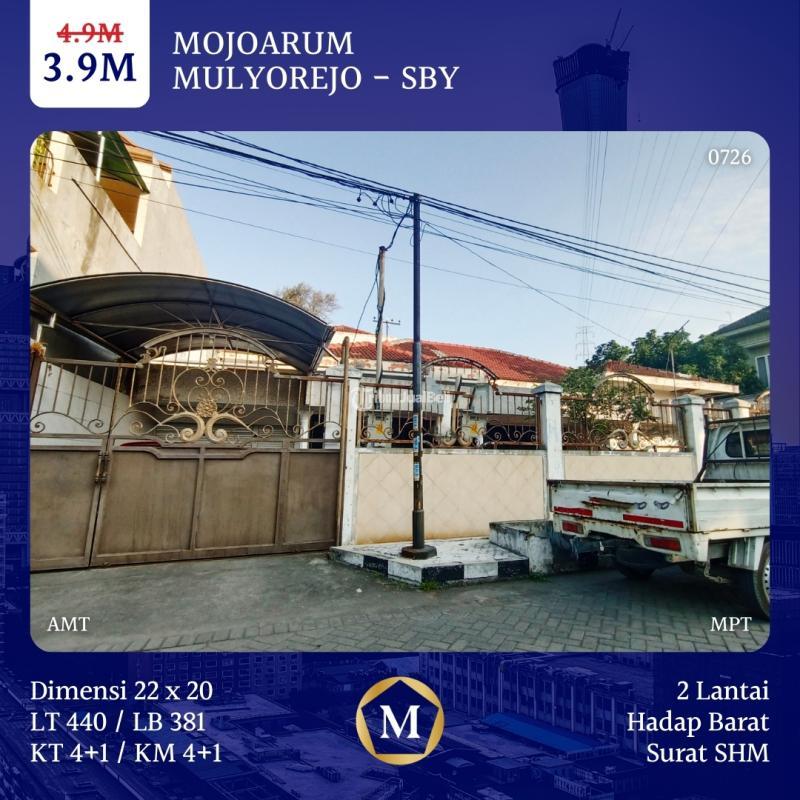 Jual Rumah 2 Lantai Bekas di Mojoarum Mulyorejo Harga 3.9M SHM Hadap Barat - Surabaya Jawa Timur