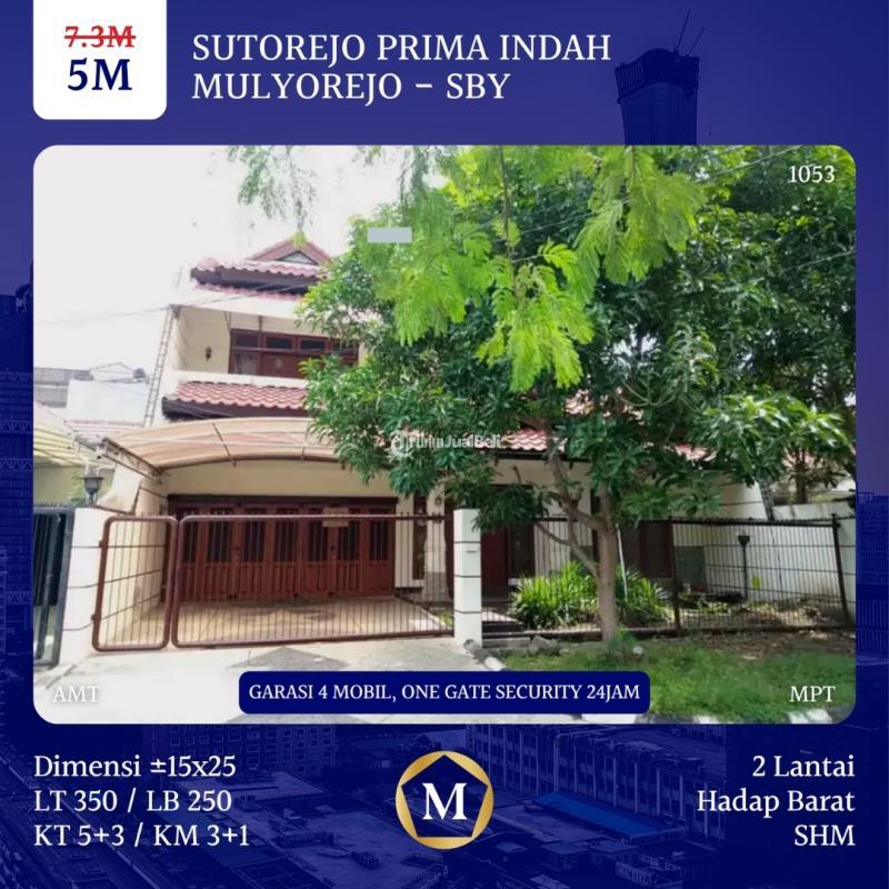 Dijual Rumah Bekas Luas 250/350 Sutorejo Prima Indah 5M One Gate Security 24 Jam - Surabaya Jawa Timur