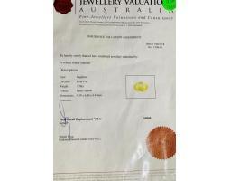 Sapphire Ceylon Diamond Ring Gia - Surabaya Jawa Timur