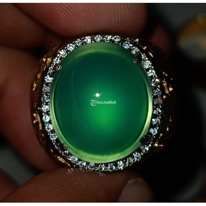 Batu Bacan Doko Gulau Metalic Super HQ BC094 Giwang Melintir Kristal Premium Ikatan Perak - Jakarta Pusat