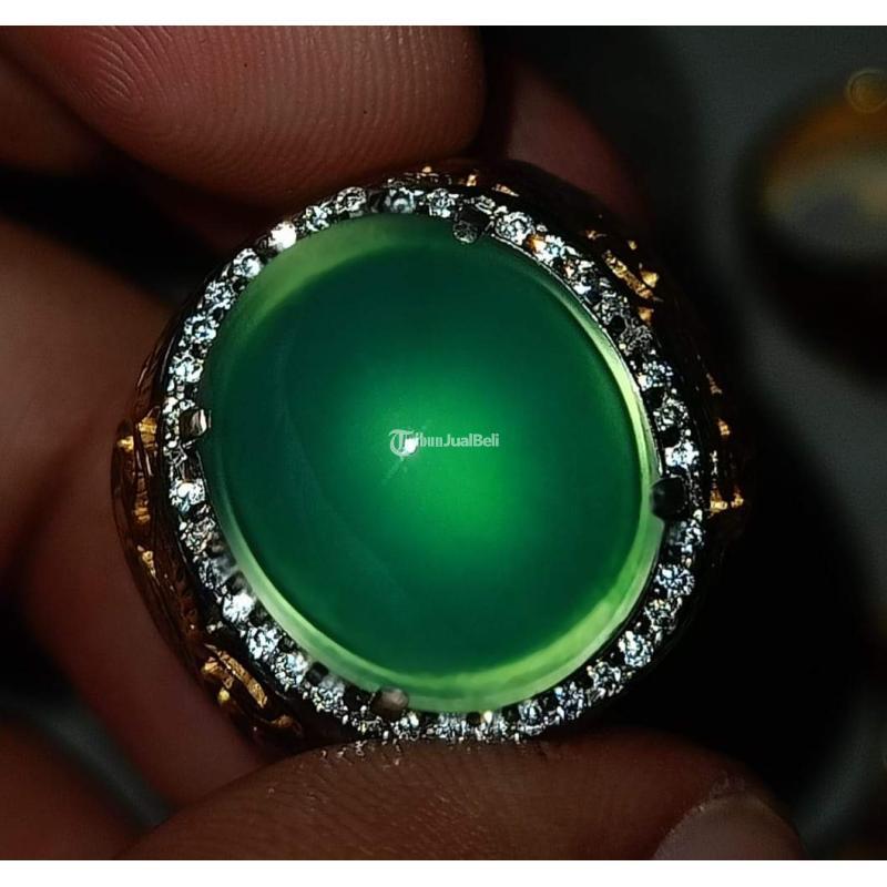 Batu Bacan Doko Gulau Metalic Super HQ BC094 Giwang Melintir Kristal Premium Ikatan Perak - Jakarta Pusat