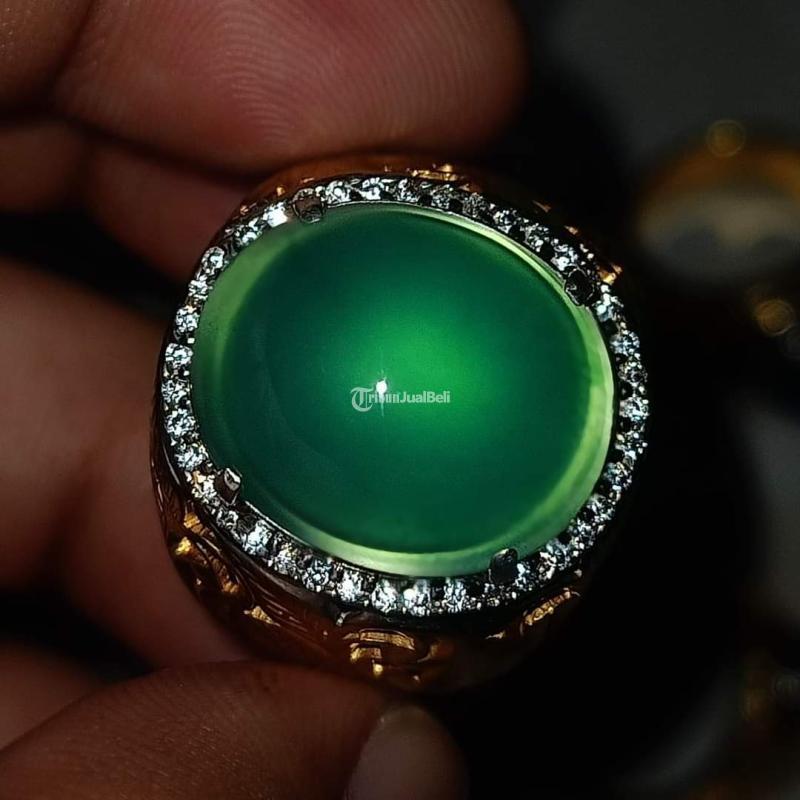 Batu Bacan Doko Gulau Metalic Super HQ BC094 Giwang Melintir Kristal Premium Ikatan Perak - Jakarta Pusat