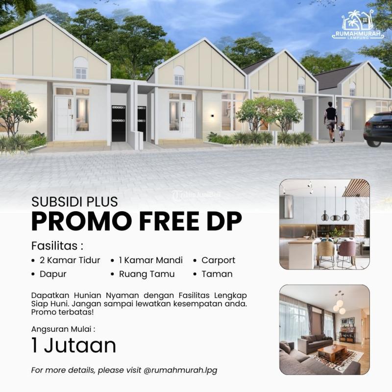 Dijual Rumah Subsidi Dekat Kemiling Kota LB38 2KT 1KM - Bandar Lampung