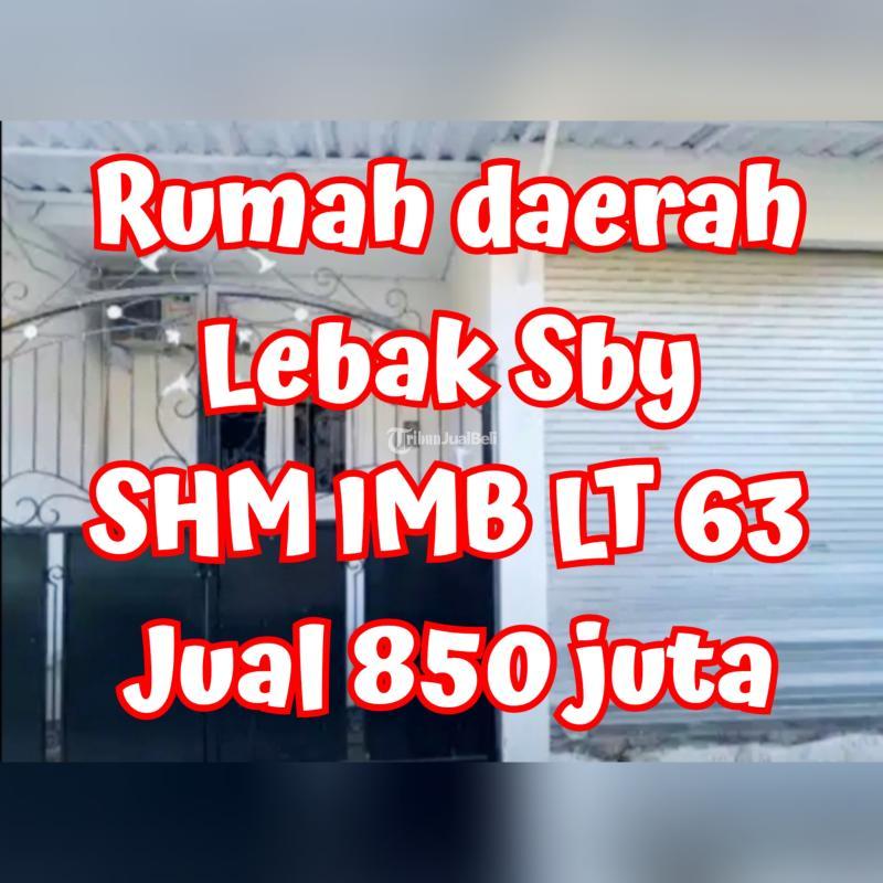 Dijual Rumah Legalitas SHM LT63 LB63 2KT 1KM - Surabaya Jawa Timur