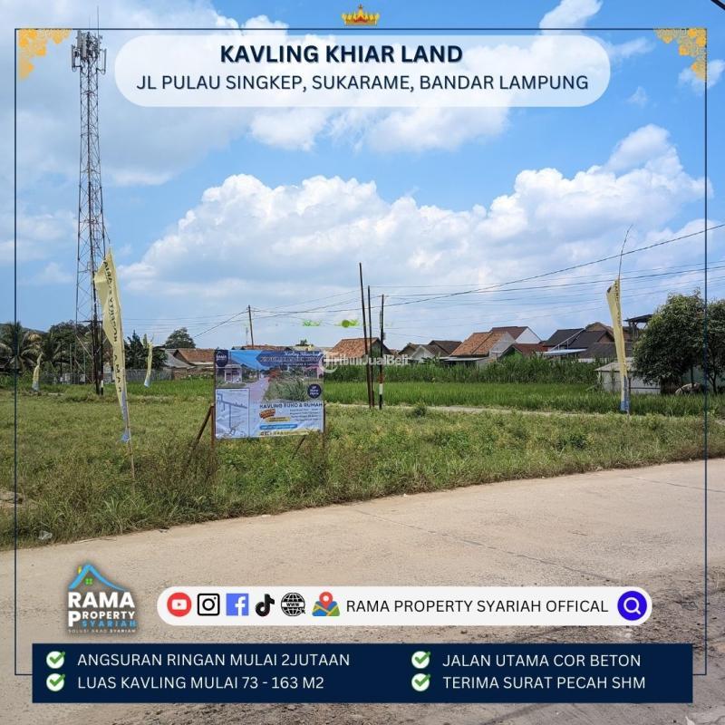 Jual Tanah Murah Lokasi Strategis Pinggi Jalan di Sukarame - Bandar Lampung