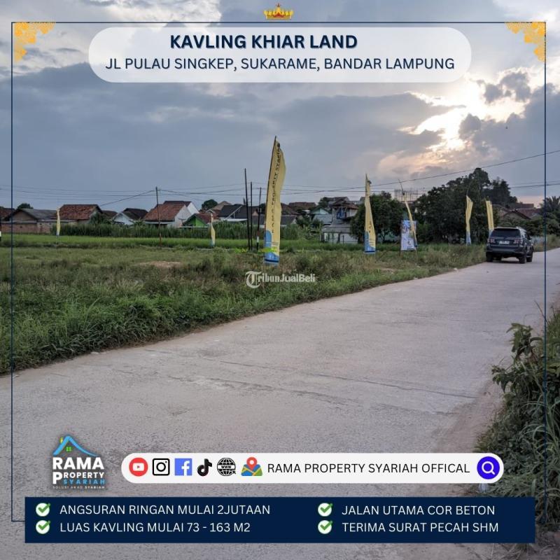 Jual Tanah Murah Lokasi Strategis Pinggi Jalan di Sukarame - Bandar Lampung