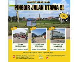 Jual Tanah Murah Lokasi Strategis Pinggi Jalan di Sukarame - Bandar Lampung