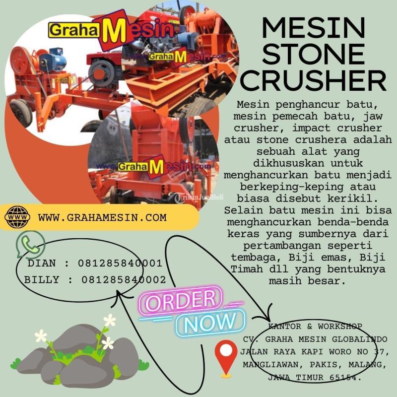 Mesin Stone Crusher  Alat Pemecah Penghancur Batu  Jaw Crusher