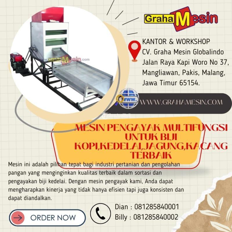 TERBAIK Mesin Pengayak Multifungsi untuk Biji Kopi, Jagung, Kacang, Kedelai