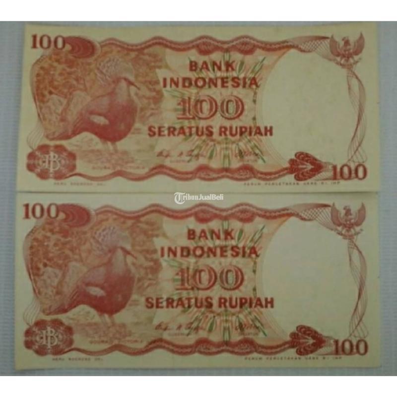 Koleksi Antik dan Kuno Uang Kertas Banknotes Paper Money Goura Victoria 2 Seri Berurut 1984 - Bandung Barat Jawa Barar