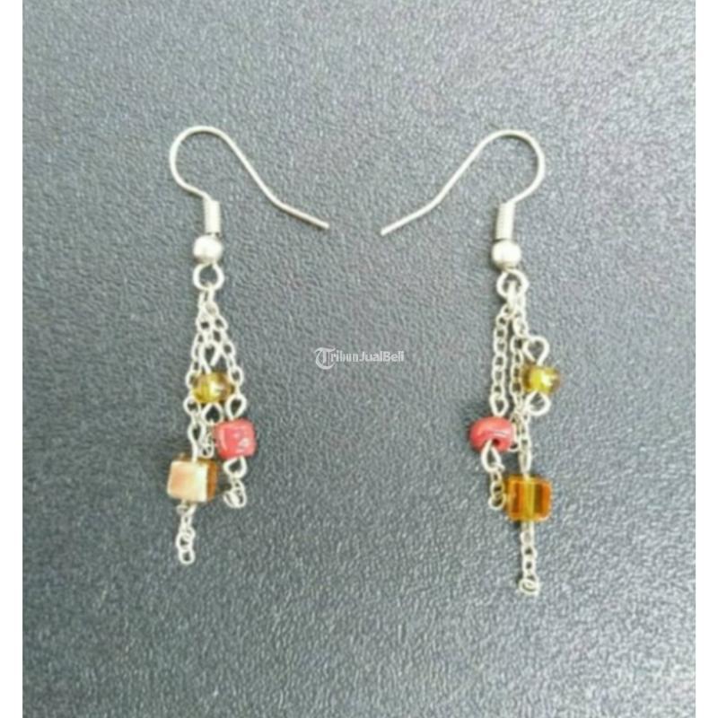 Anting Earrings 007 Handmade Ukuran 5,5x2 cm - Bandung Barat Jawa Barat