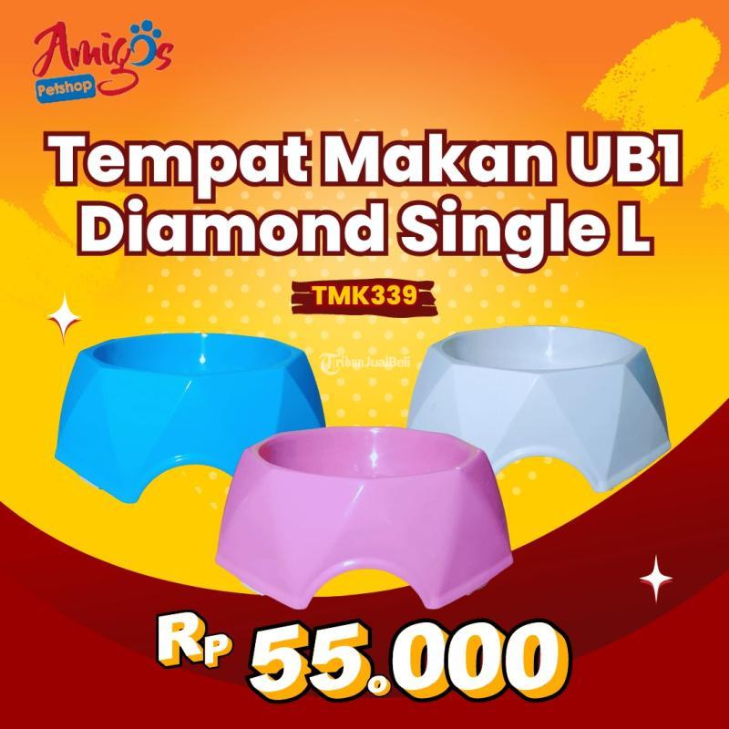 Tempat Makan Hewan Diamond Single L Amigos Petshop - Makassar Sulawesi Selatan