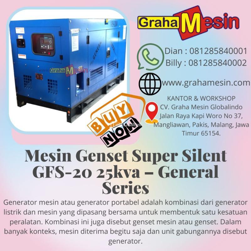 Mesin Genset Super Silent GFS-20 25kva - Malang Jawa Timur