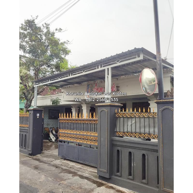 WA 0812-2560-2535, Atap Kanopi Besi Klaten, Harga Kanopi Besi Hollow Per Meter Klaten, Jasa Pasang Kanopi Murah di Klaten, Kanopi Minimalis Murah di Klaten