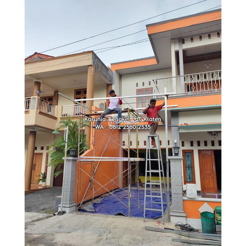 Jasa Pasang Kanopi Besi Hollow - Klaten Jawa Tengah